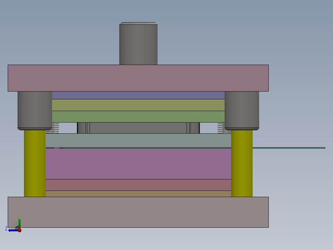 灯罩架复合模具设计（二维+三维+说明书15000+开题报告）右视图