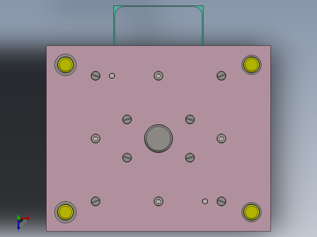 灯罩架复合模具设计（二维+三维+说明书15000+开题报告）俯视图