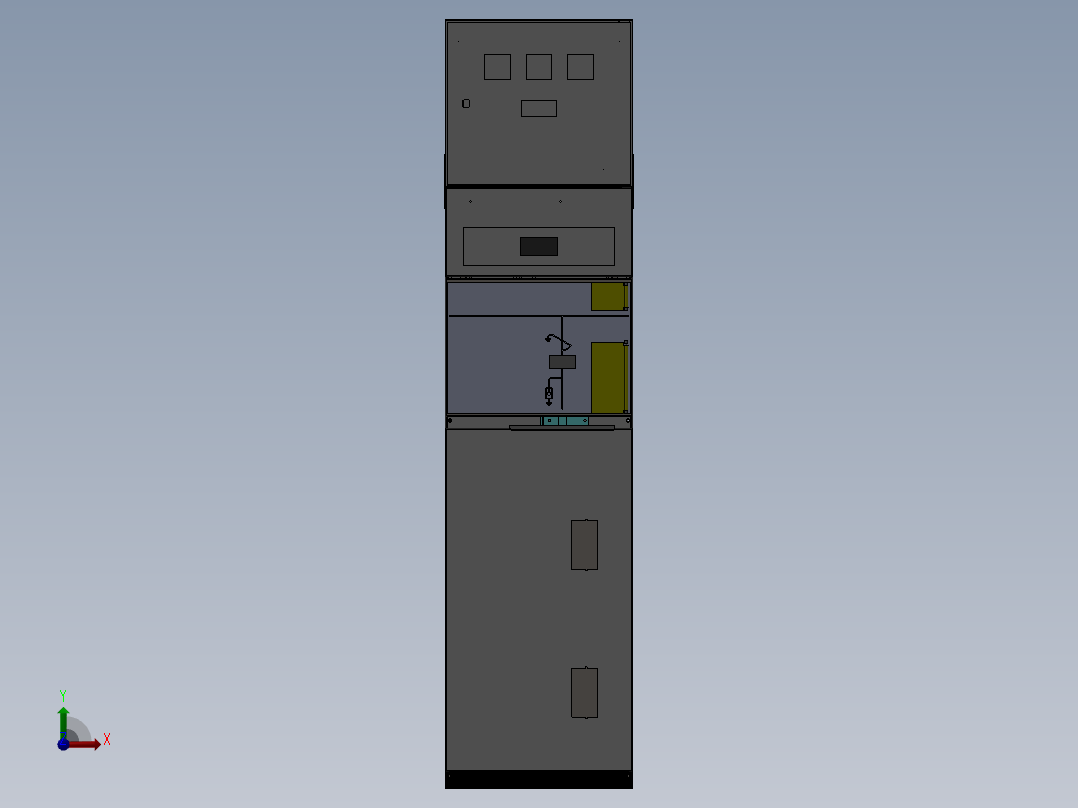 施耐德SM6开关柜，六氟化硫前视图