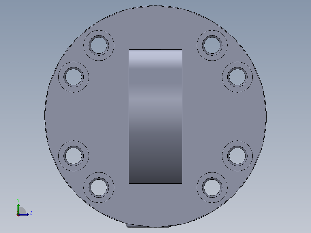 磨机型液压缸（前后支脚固定）63x45x330 mm左视图
