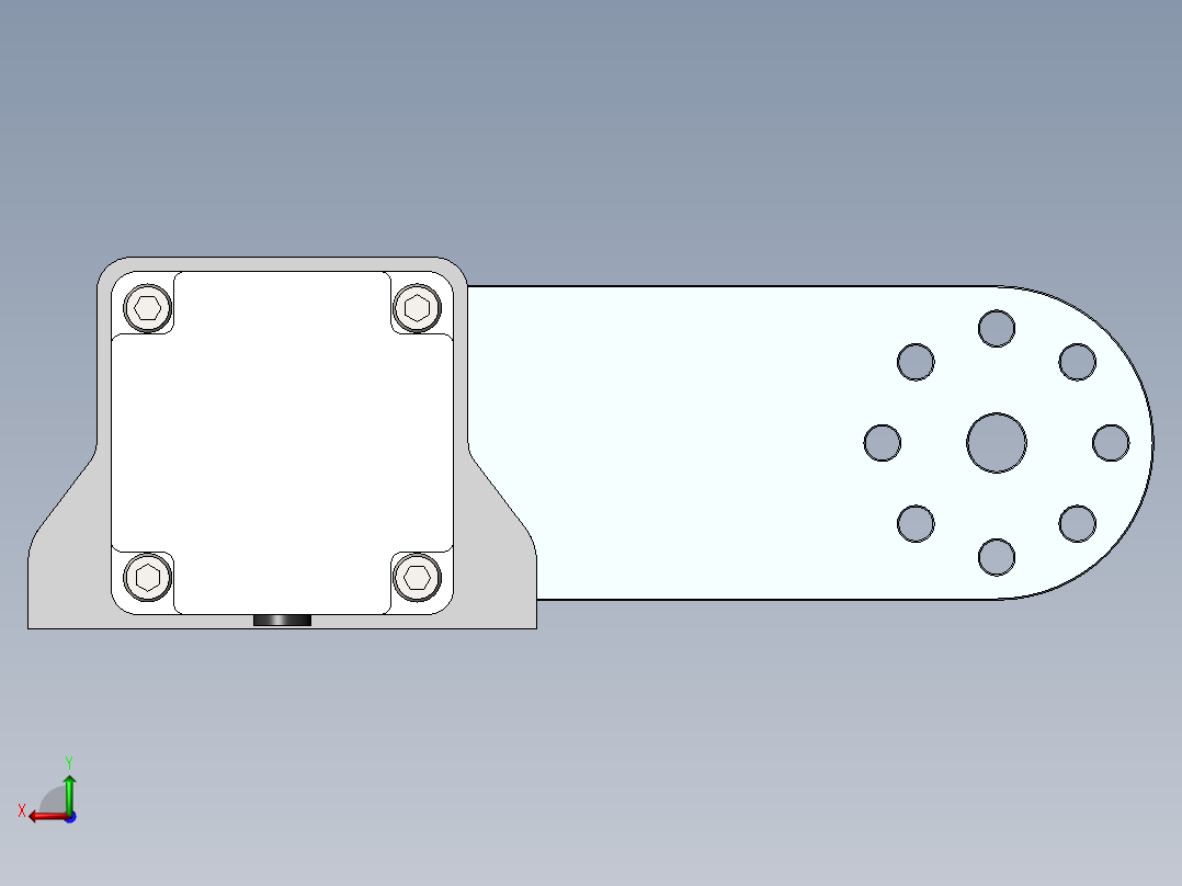 摆线减速器、摆线针轮减速器、减速器(24)后视图