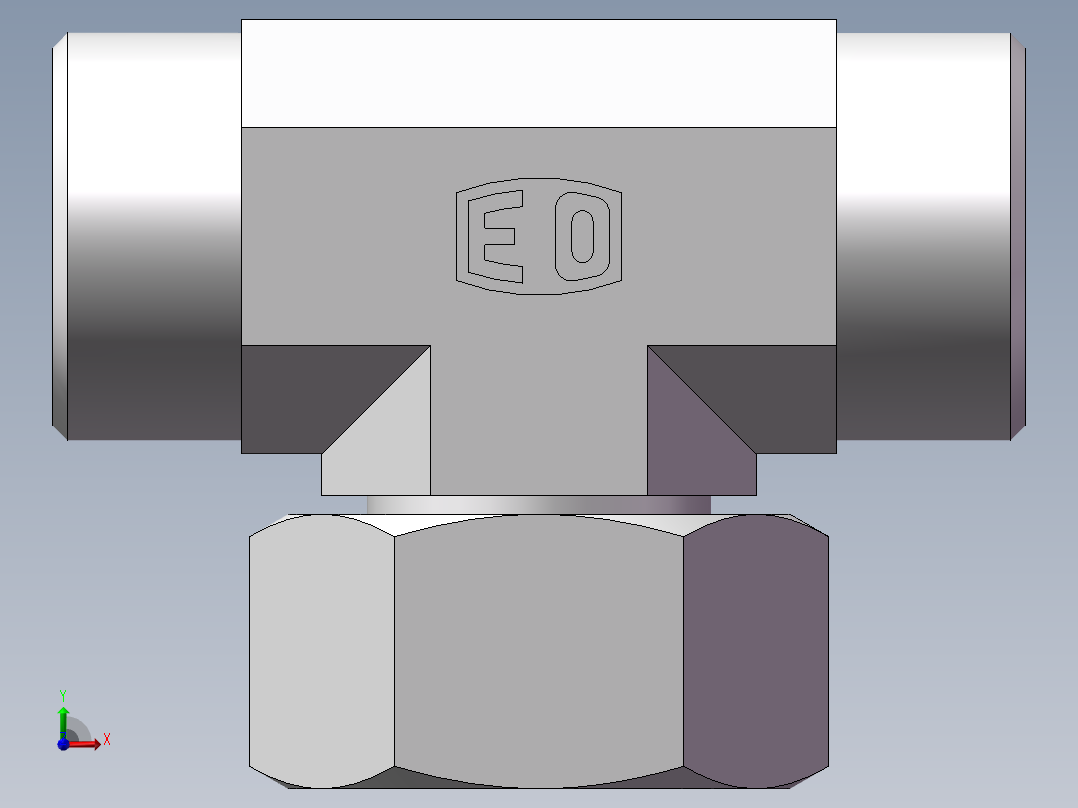 BC+BD 三通组合接头、BC-26前视图