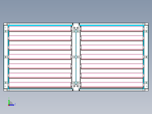 举升滚筒线设计左视缩略图