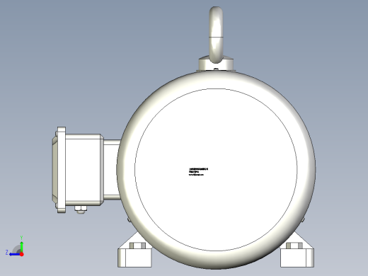 Y2系列B3型三相异步电动机[Y2315L1-2]右视缩略图