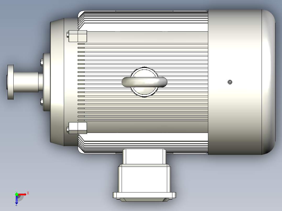 Y2系列B3型三相异步电动机[Y2315L1-2]俯视图