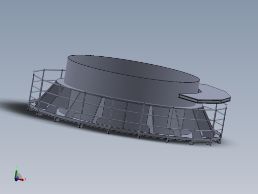 圆形扶手及平台