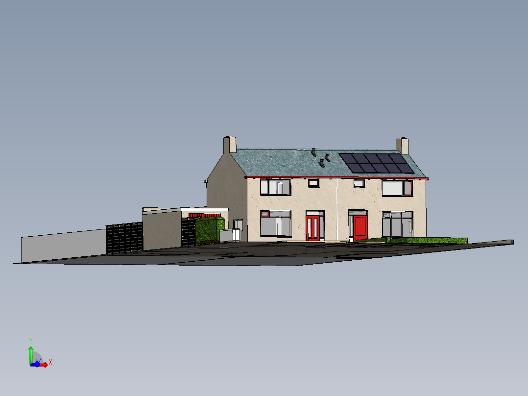 房子、建筑(122)主视图