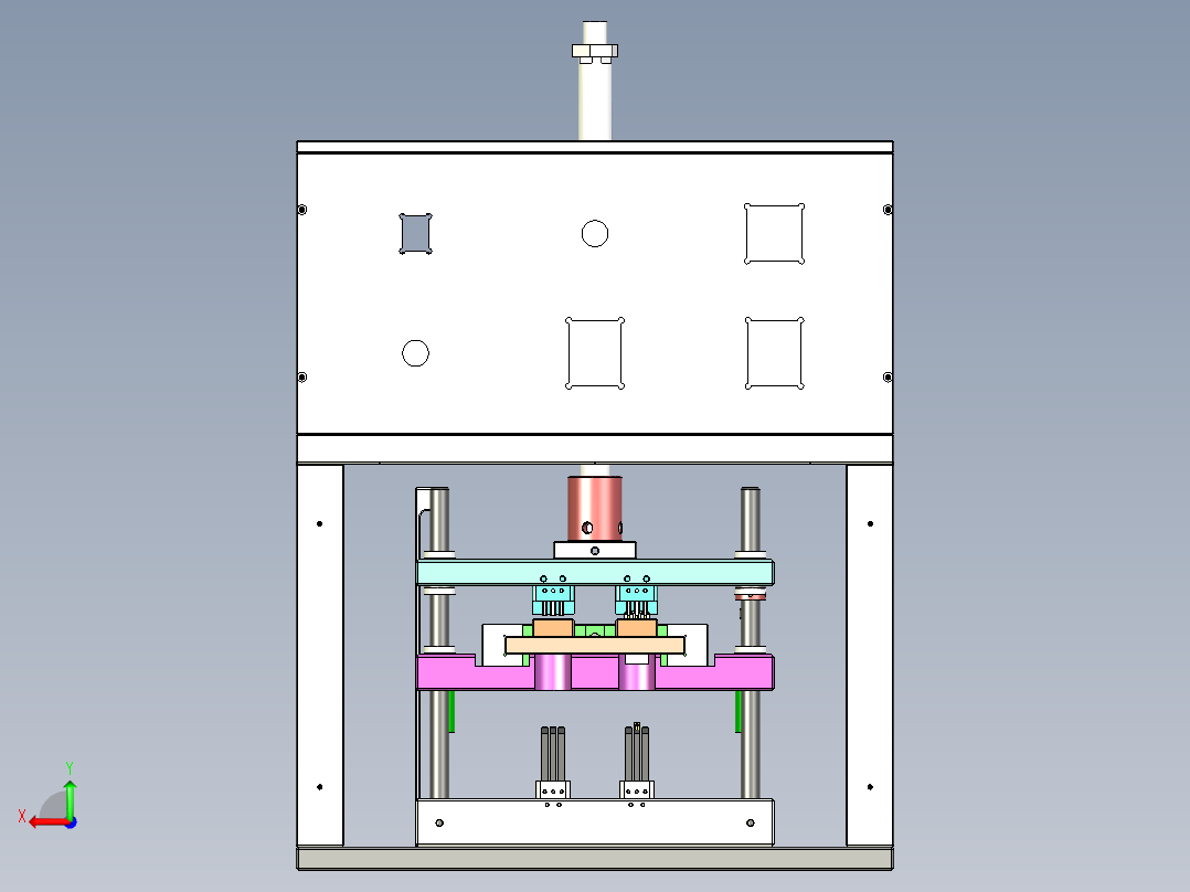 压弹片设备后视图