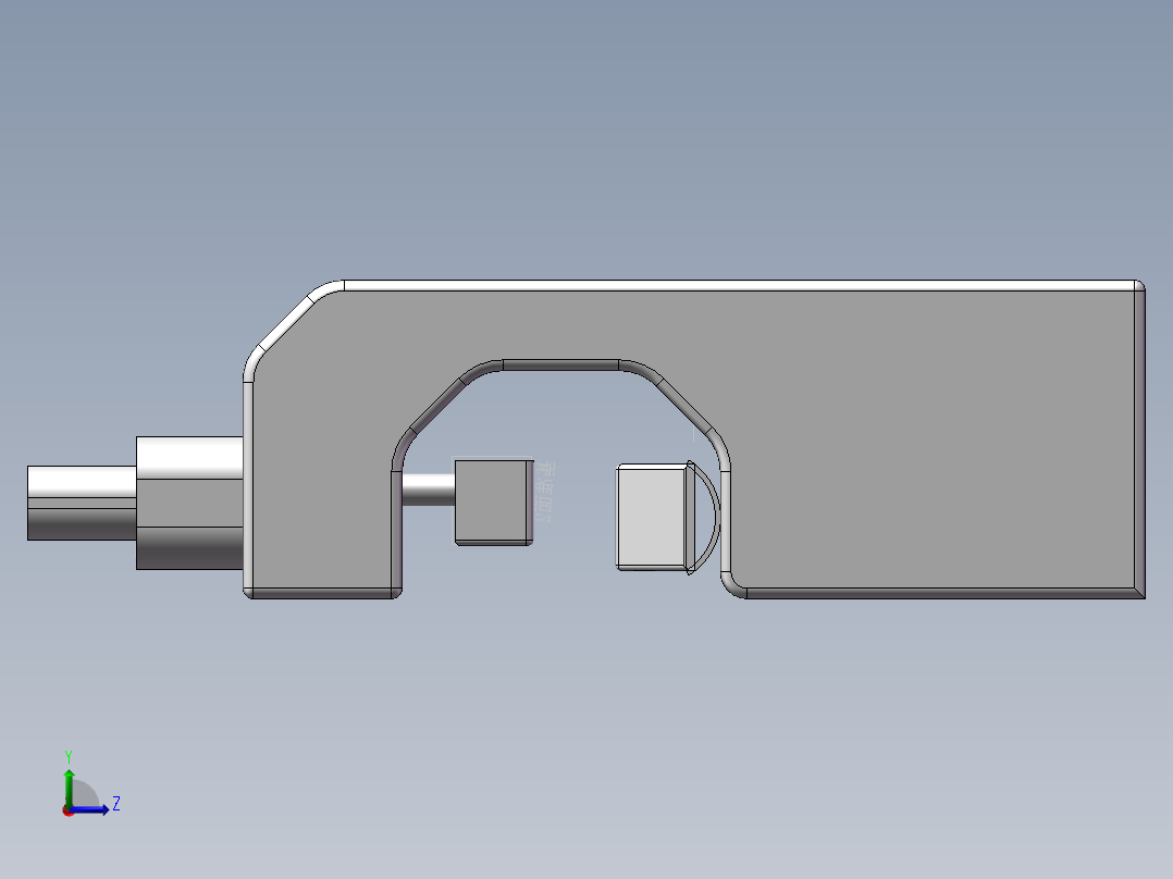 鞋业自动化配套设备（鞋头定型机）左视图
