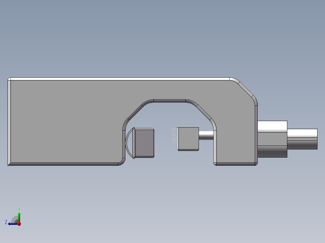 鞋业自动化配套设备（鞋头定型机）右视图
