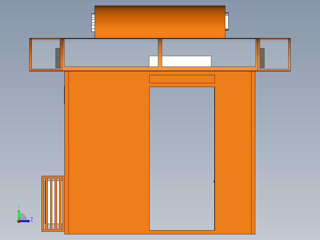 大型应急站左视图