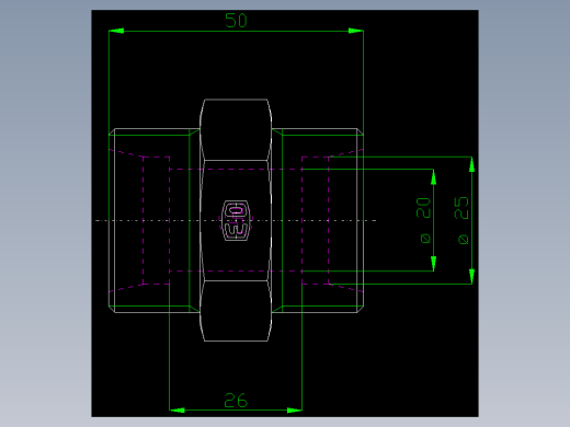 PARKER管接头EO Union G25S71X_front