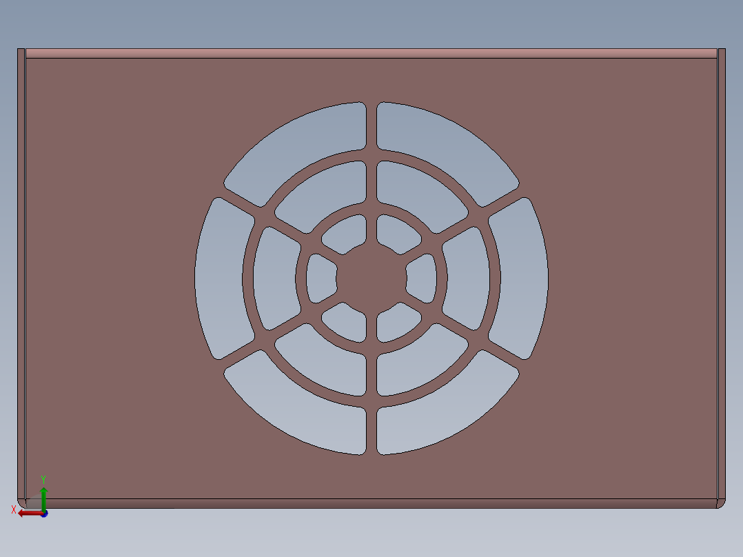 电脑电源盖后视图