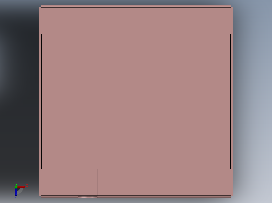 电脑电源盖俯视图