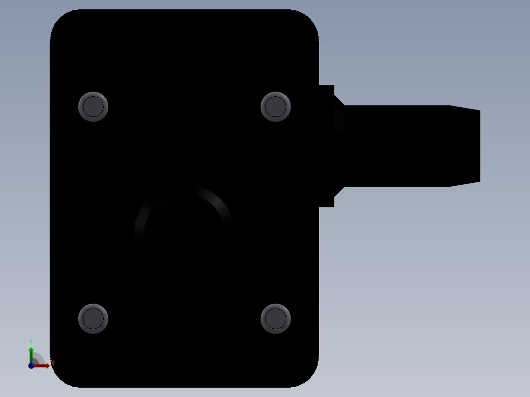 QR30E无刷液压泵模型前视图