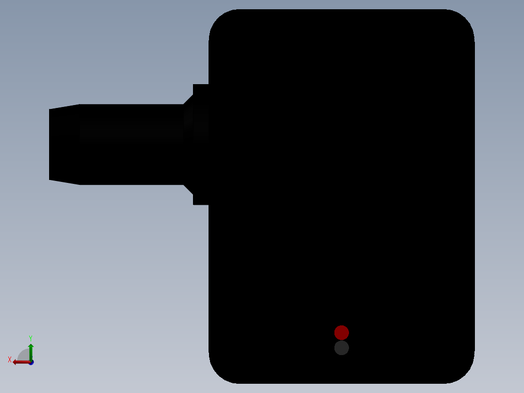 QR30E无刷液压泵模型后视图