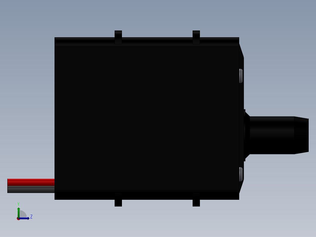 QR30E无刷液压泵模型左视图