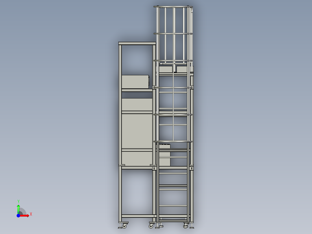 观察台总装配前视图