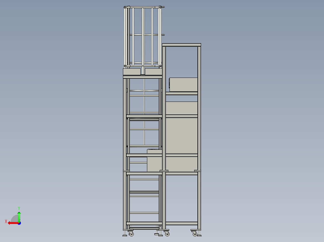 观察台总装配后视图
