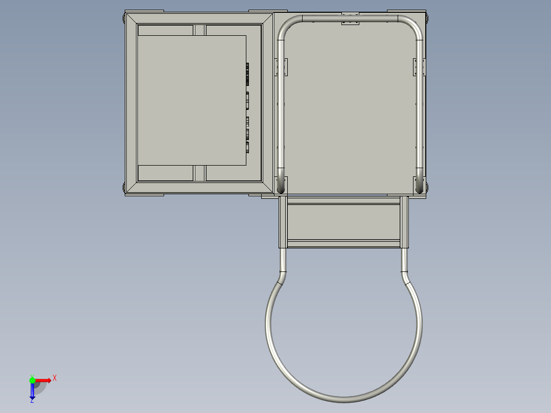 观察台总装配俯视图