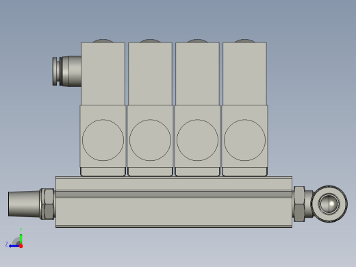 主轴摆轴吹气拉紧松开密封阀组右视缩略图