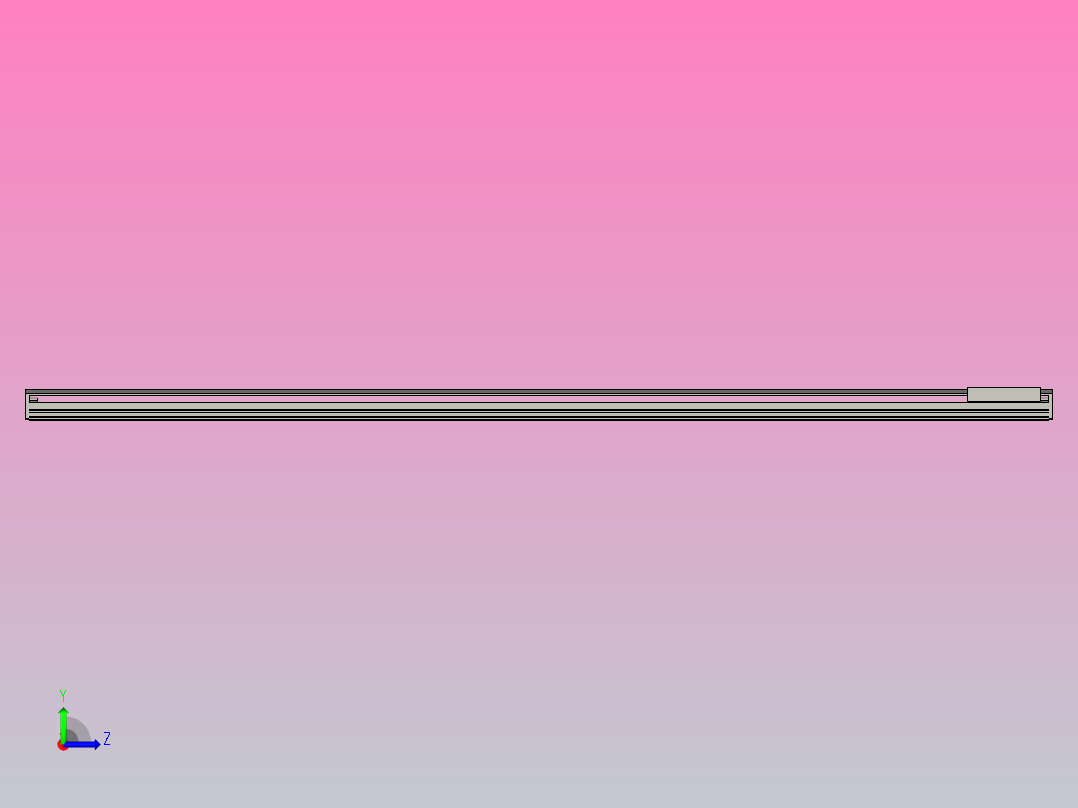 直驱直线电机轴TPA-LNP-200D-P22-L3000-C-1-3-C-10-N3(磁栅尺)左视图