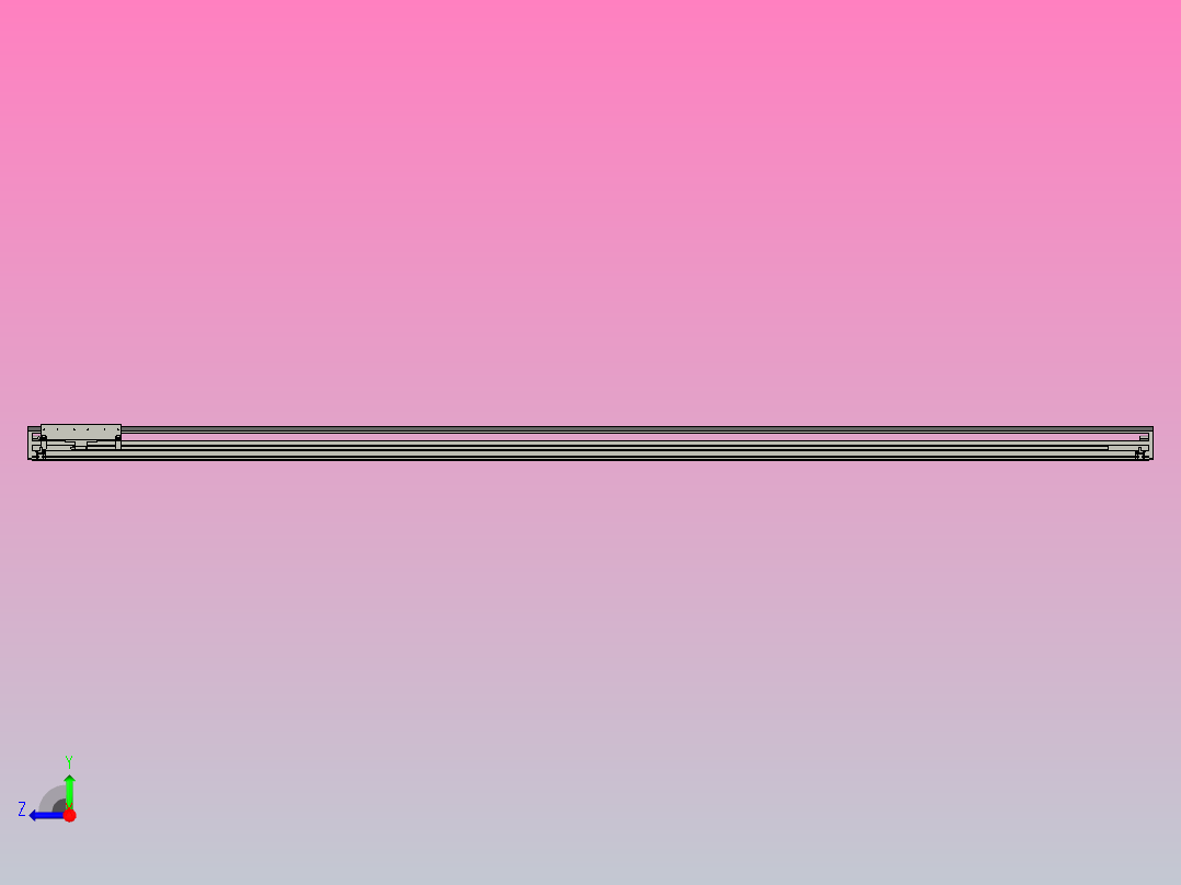 直驱直线电机轴TPA-LNP-200D-P22-L3000-C-1-3-C-10-N3(磁栅尺)右视图