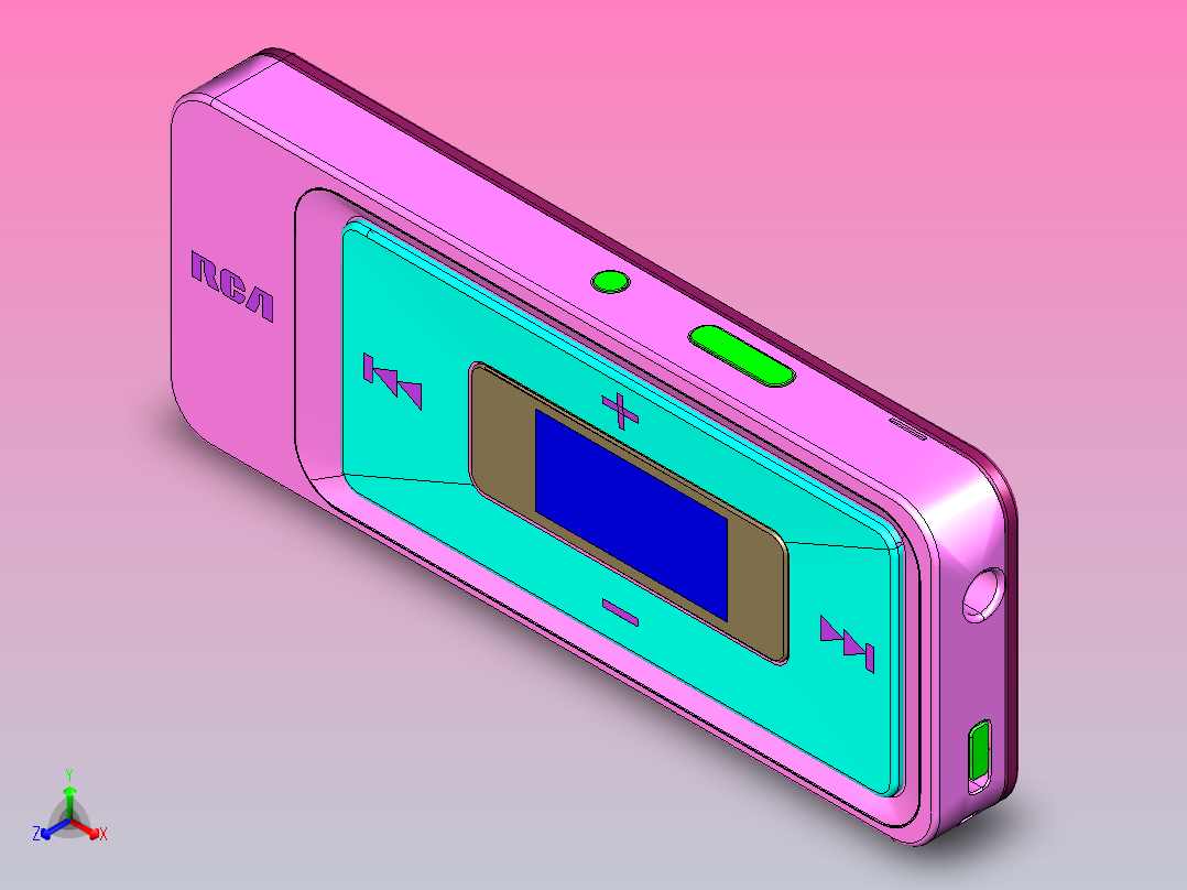 MP3模型正等轴测图