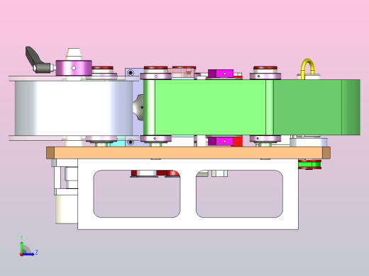 TB贴标模组3D图纸左视缩略图
