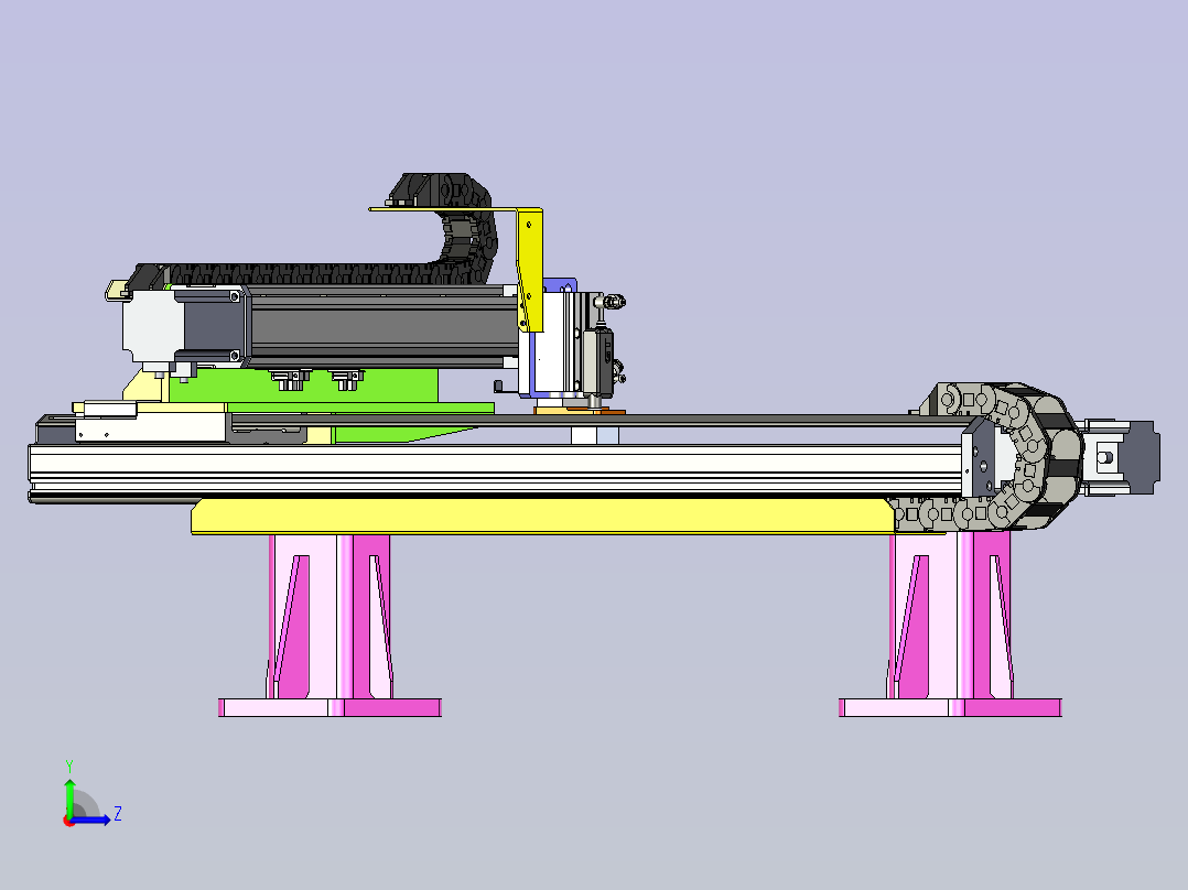自动化高度检测装置左视图