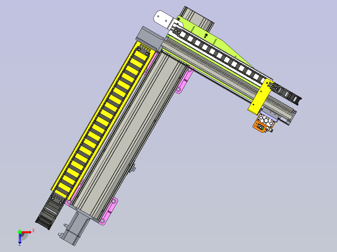 自动化高度检测装置俯视图