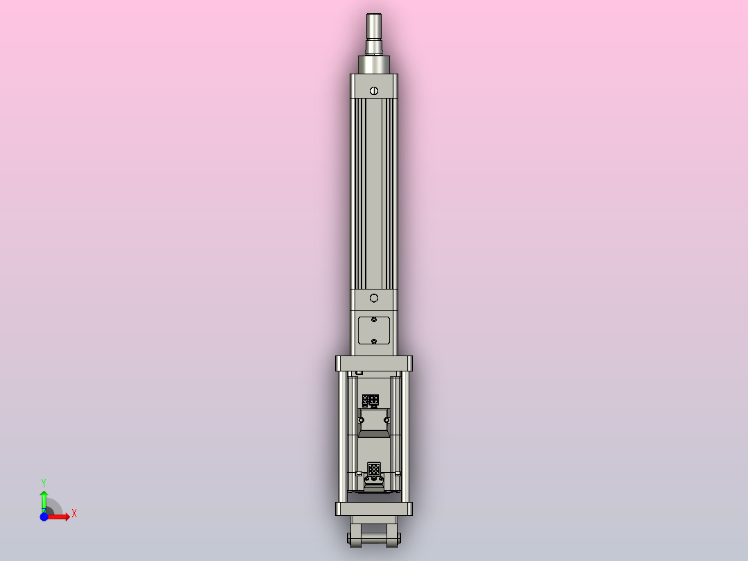 轻载电动缸TPA-ESR40-1210C-L100-M-CB-W-P40-C3前视图