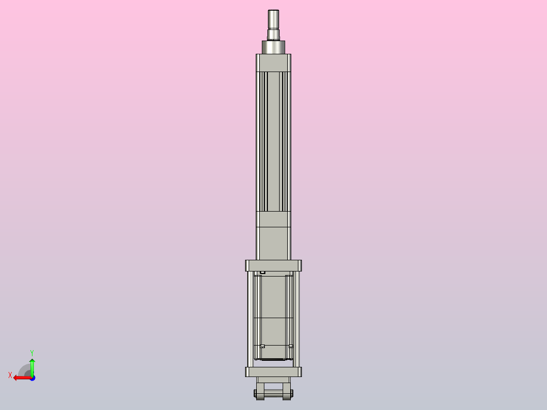 轻载电动缸TPA-ESR40-1210C-L100-M-CB-W-P40-C3后视图