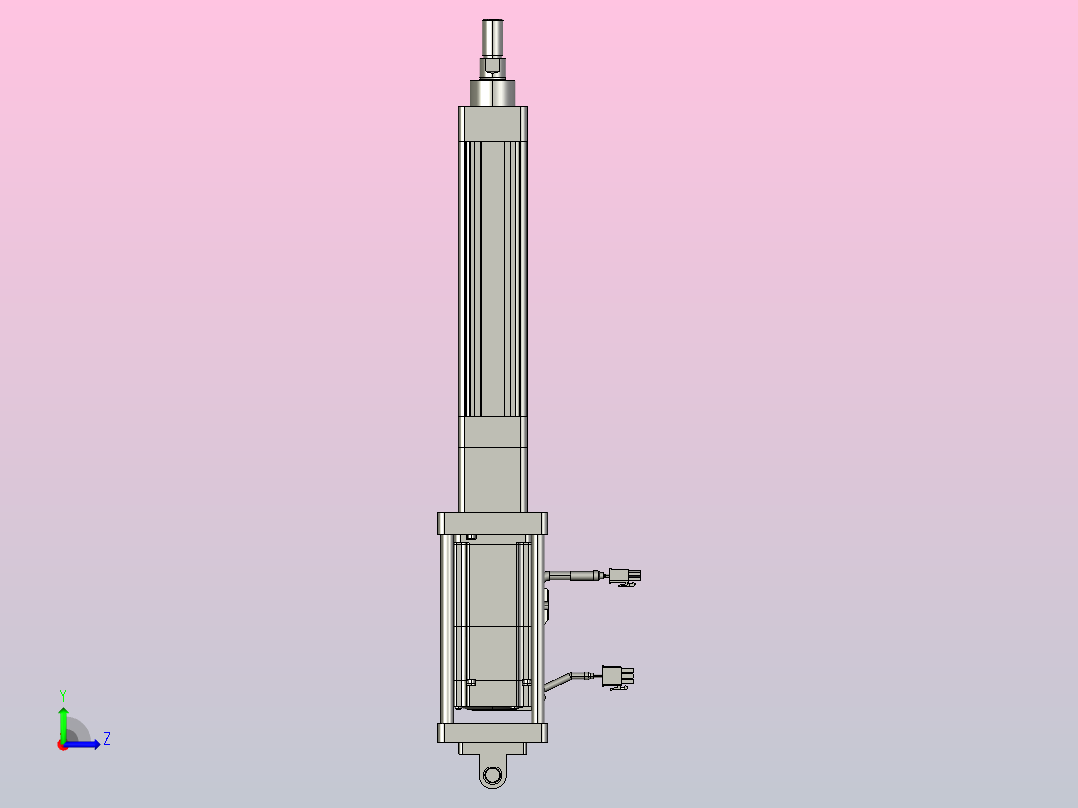轻载电动缸TPA-ESR40-1210C-L100-M-CB-W-P40-C3左视图