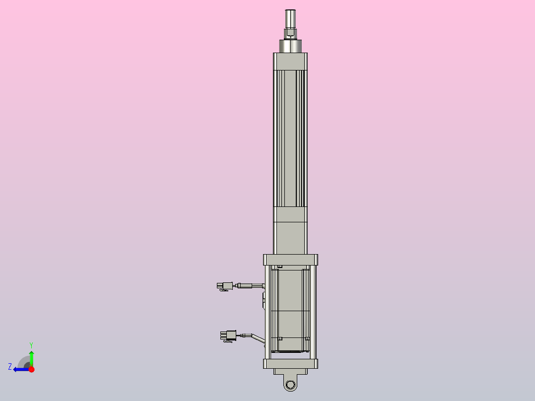轻载电动缸TPA-ESR40-1210C-L100-M-CB-W-P40-C3右视图