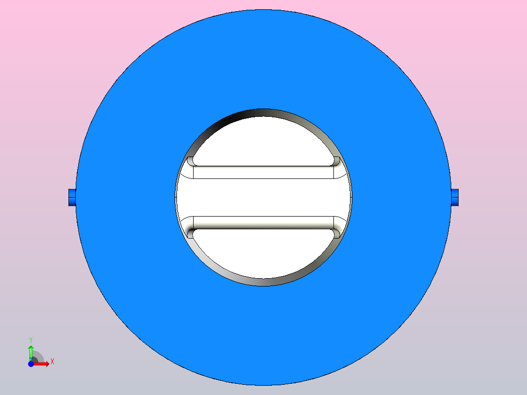 H71H╱Y╱F-PN1.6(HWF6)对夹式止回阀[H71H╱Y╱F-PN1.6(HWF6)]50前视图