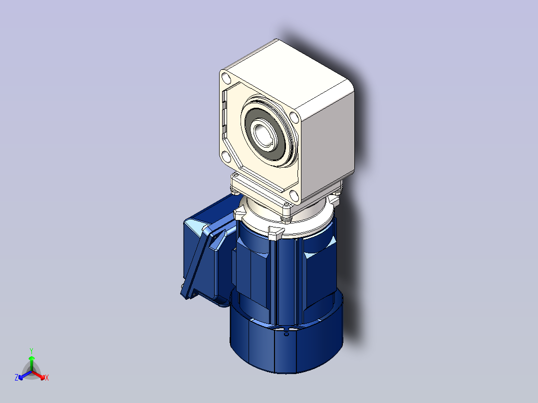 住友(SMT)减速机3D RNYM01-1230-AV,EV-B正等轴测图