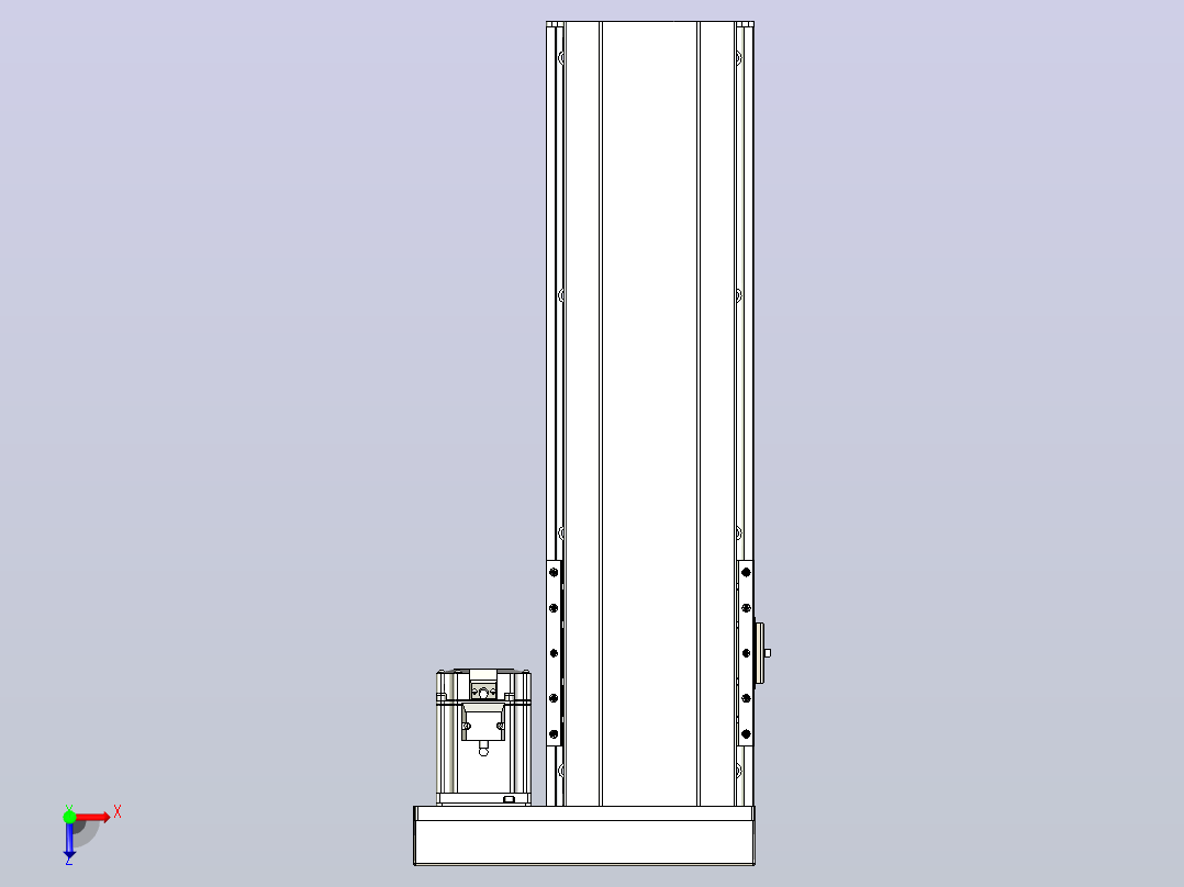 日规模组半封闭丝杆TPA-HNR-175D-2510C-L400-ML-C-P75-N3俯视图
