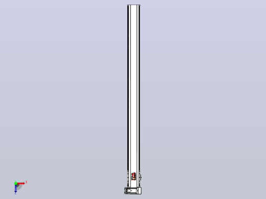 皮带直线轴半封闭可选导轨TPA-HNB-120D-110-L1500-RU-C-P40-N3俯视缩略图