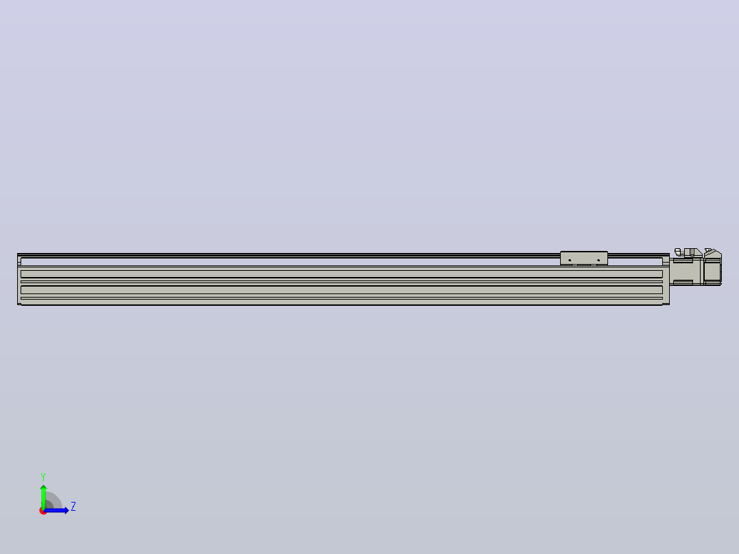 日规模组半封闭丝杆TPA-HNR-65S-1610C-L700-M-C-P10-N3左视图