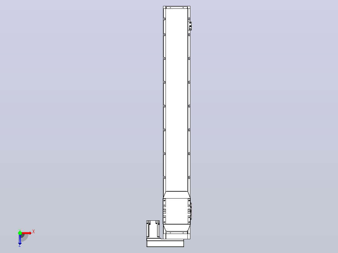 滚珠丝杠直线轴内置导轨TPA-GCR-170-2510C-L1150-MR-M75-N3俯视图