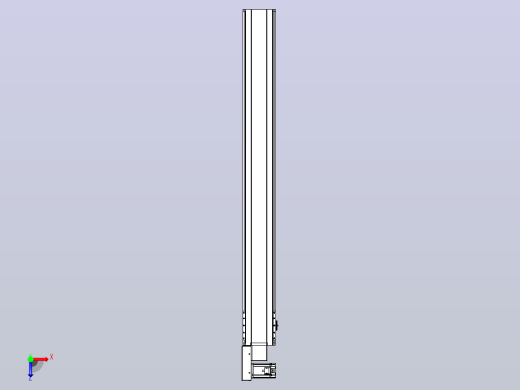 皮带直线轴半封闭可选导轨TPA-HNB-175D-140-L1500-ML-Y-P75-N3俯视缩略图