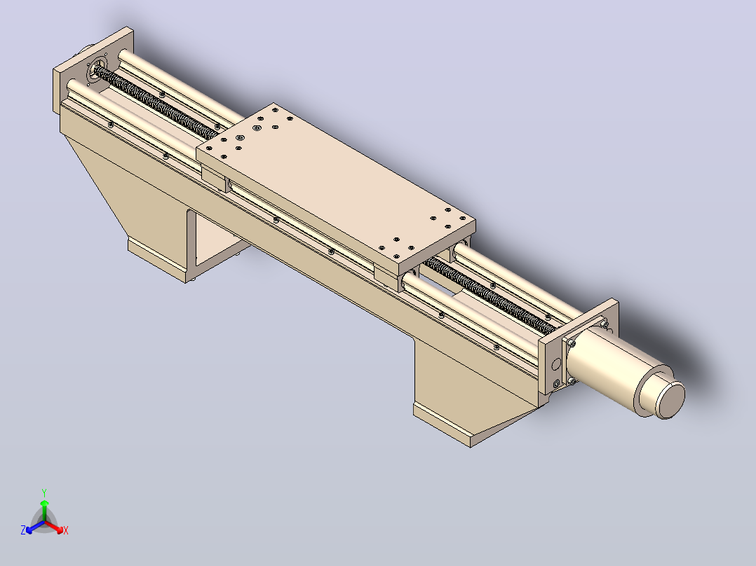 车床横向进给装置正等轴测图