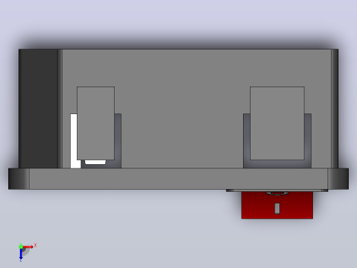 开关插座结构3D图纸 Solidworks设计俯视缩略图