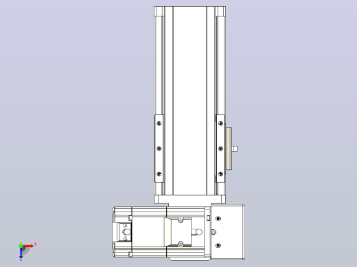 皮带直线轴半封闭可选导轨TPA-HNB-85S-90-L50-RU-C-P20-N3俯视缩略图