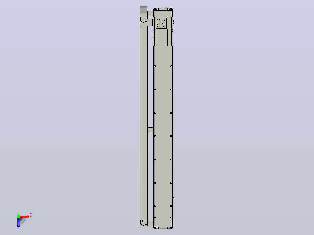 MFM17-BC-750W-1500L齿轮齿条模组MFM17 最大负载102KG俯视图