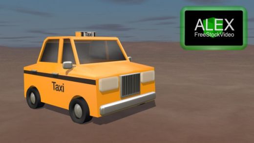 玩具出租车3D缩略图