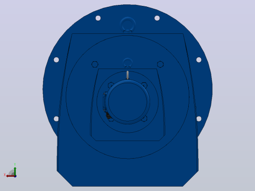 RF137R77法兰轴伸式组合型斜齿轮减速机RF137R77-Y0.25-4P-71-M1-0°-Φ550后视缩略图