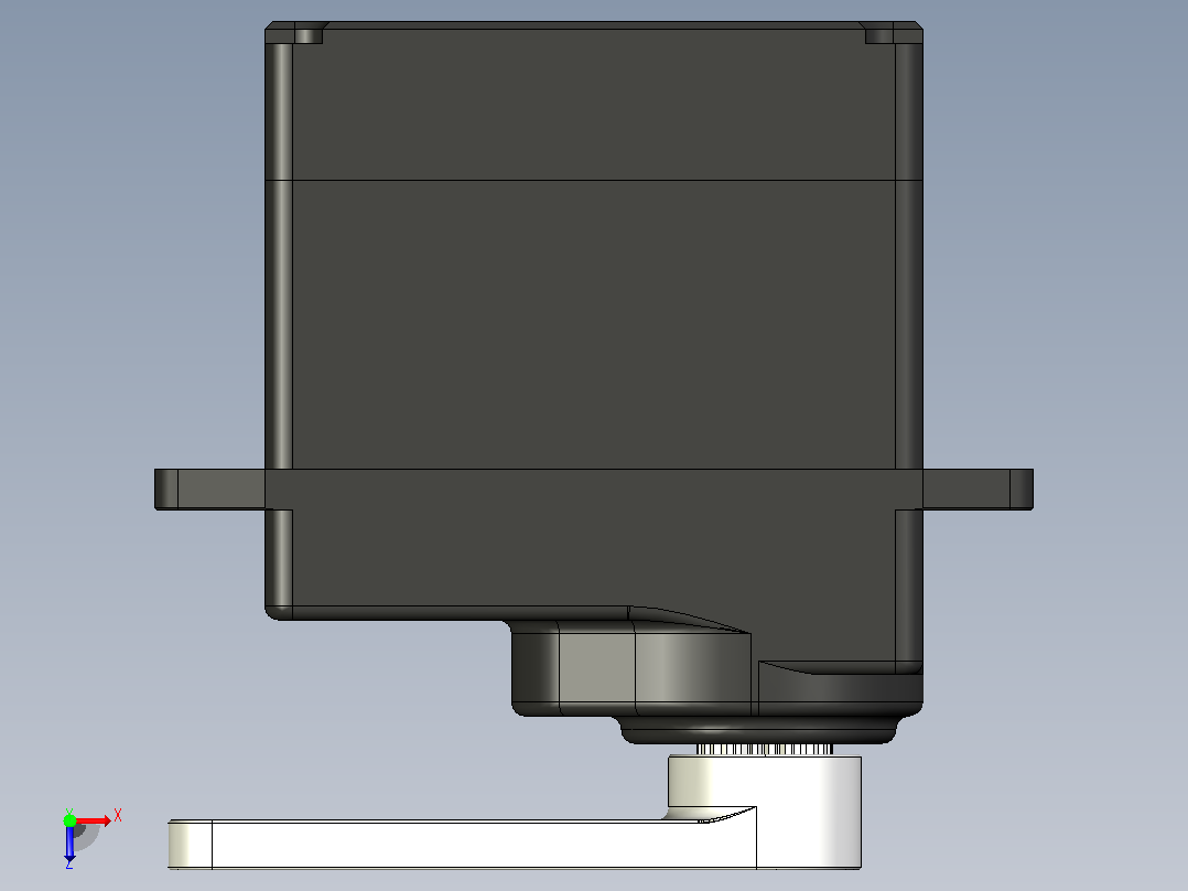 2×2型遥控气垫船俯视图