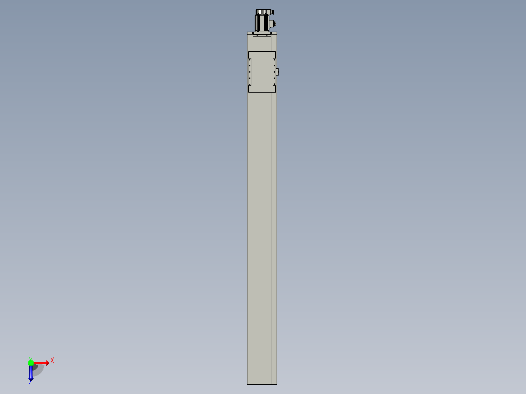 滚珠丝杠直线轴带导轨全封闭TPA-HCR-220D-3210C-L2100-M-Y-P1K-N3俯视图
